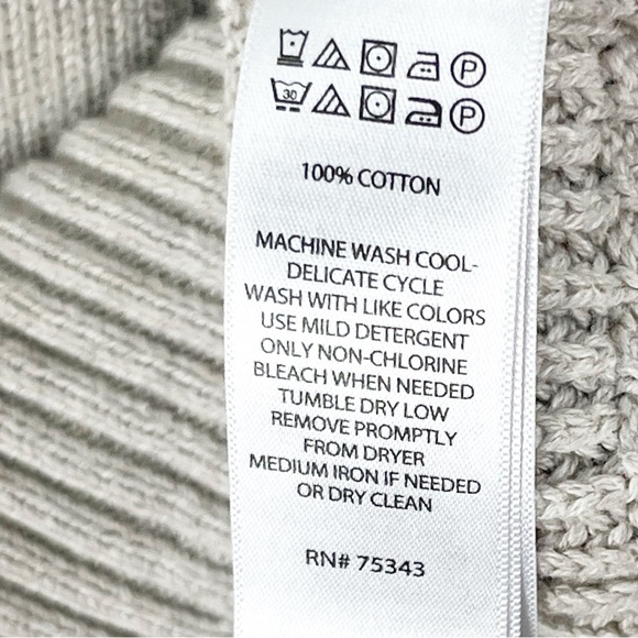 JOIE 100% Cotton V-Neck Short Sleeves Knit Sweater Size Large - Picture 4 of 8